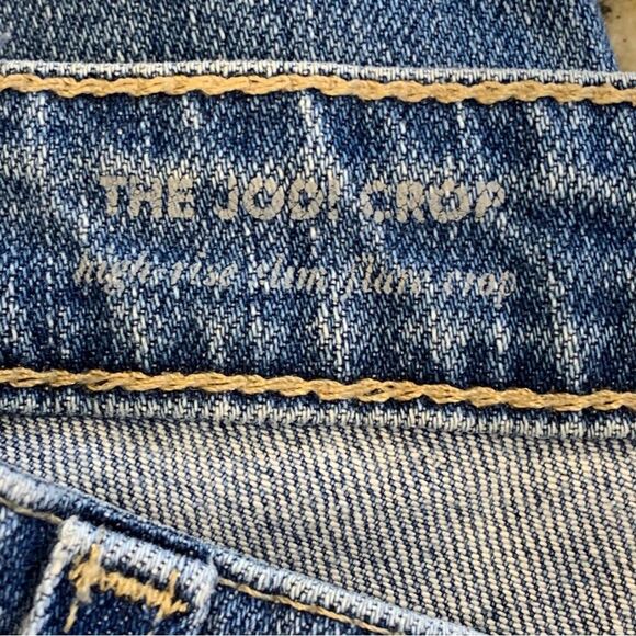 AG Adriano Goldschmied The Jodi High-Rise Slim Flare Crop Hem Slit Jeans Sz 26R - Picture 6 of 11